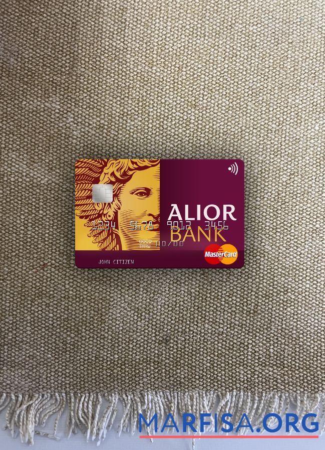 Printable Poland Alior Bank mastercard photolook front example